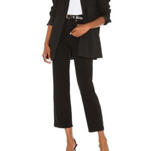 Levi's Ribcage Straight Ankle - Washed Black